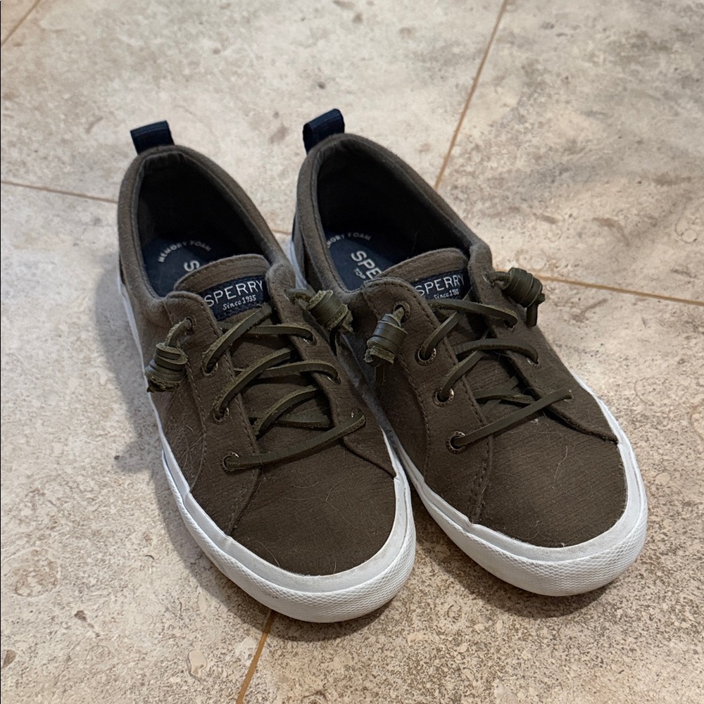 Sperry Men's Khaki Lace-Up Sneakers